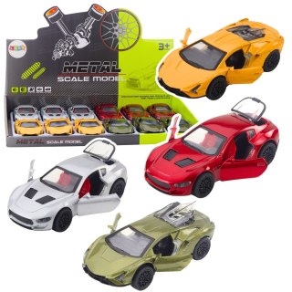 Samochód Sportowy Metalowy Z Napędem Światła Dźwięki Mix LEAN Toys