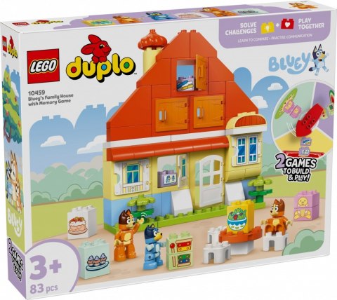 Klocki DUPLO Bluey 10459 Dom rodzinny Blue z grą pamięciową LEGO