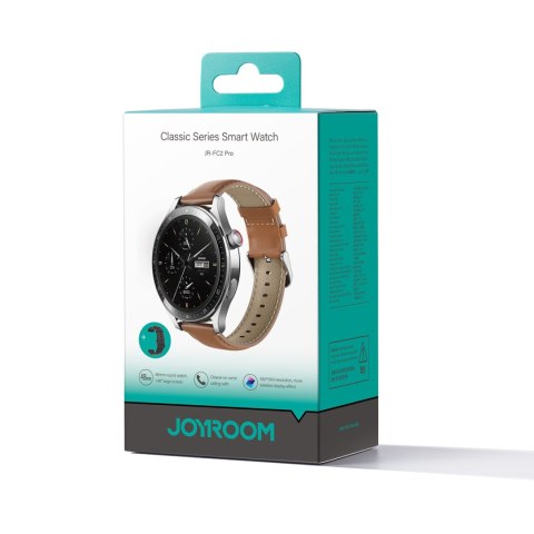 Smartwatch Classic Series JR-FC2 Pro z funkcją odbierania połączeń - srebrny JOYROOM