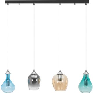 Lampa sufitowa nowoczesna 4 punktowa E27 - szklane klosze UNIPRODO