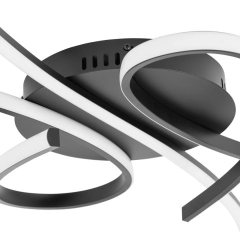 Lampa sufitowa nowoczesna LED z pilotem - przeplatające linie UNIPRODO