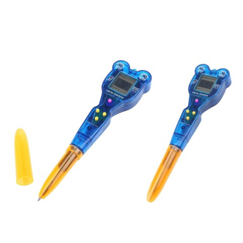 Gra Elektroniczna Z Długopisem 168w1 Smycz Pomarańczowo-Niebieska LEAN TOYS