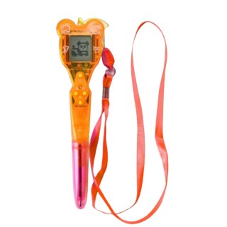 Gra Elektroniczna Z Długopisem 168w1 Smycz Różowo-Pomarańczowa LEAN TOYS