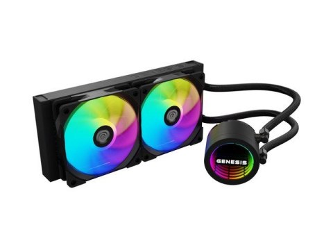 Chłodzenie wodne HYDRIA GENESIS 240 ARGB czarne Natec