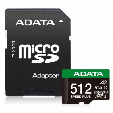 Karta microSD Speed Plus 512GB UHS1 U3 V30 A2 180/160 MB/s Adata