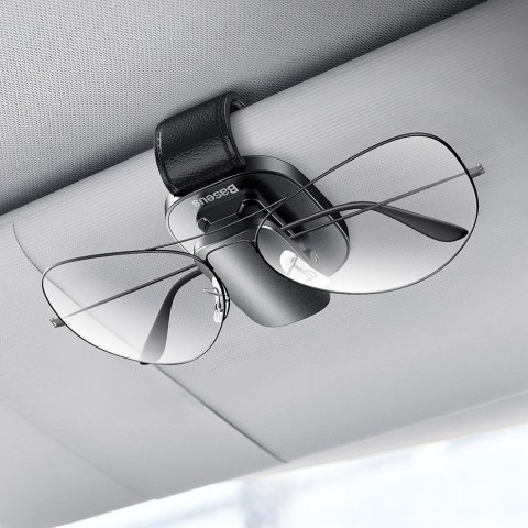 Uchwyt klips samochodowy na okulary srebrny BASEUS