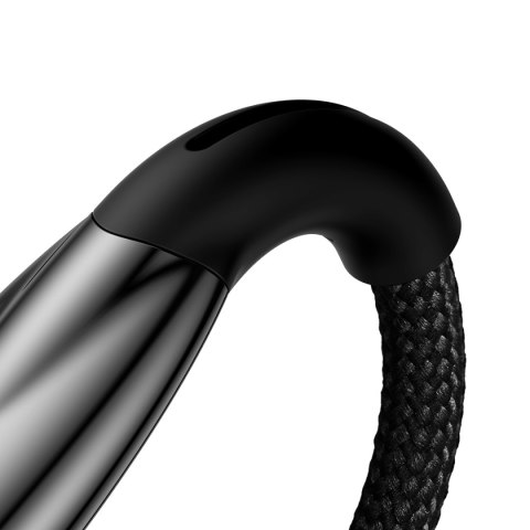 Wytrzymały elastyczny kabel do szybkiego ładowania USB-C 100W 1m czarny BASEUS