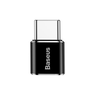 Adapter Mini przejściówka z micro USB na USB-C - czarny BASEUS