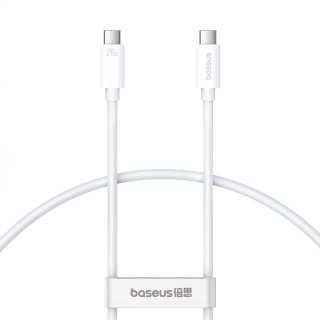 Kabel przewód Superior 2 USB-C - USB-C USB4 240W 1.8m - biały BASEUS