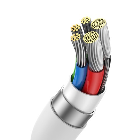 Kabel przewód Superior 2 USB-C - USB-C USB4 240W 1.8m - biały BASEUS