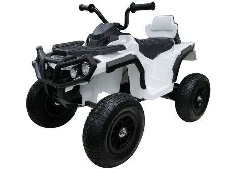 Quad na Akumulator BDM0906 Pompowane Koła Biały LEAN CARS