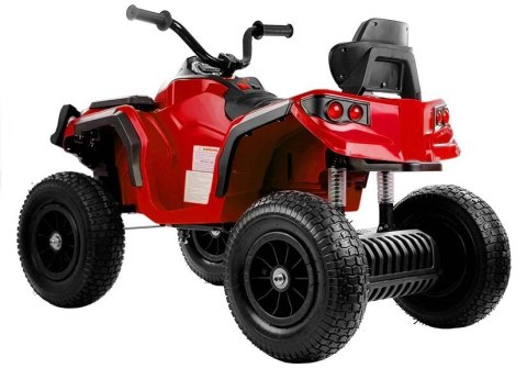 Quad na Akumulator BDM0906 Pompowane Koła Czerwony LEAN CARS