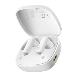 Słuchawki bezprzewodowe Bowie E19 TWS dokanałowe USB-C - białe BASEUS