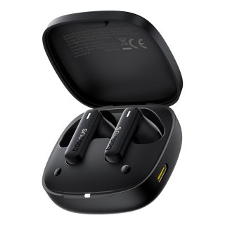Słuchawki bezprzewodowe Bowie E19 TWS dokanałowe USB-C - czarne BASEUS