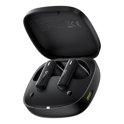 Słuchawki bezprzewodowe Bowie E19 TWS dokanałowe USB-C - czarne BASEUS
