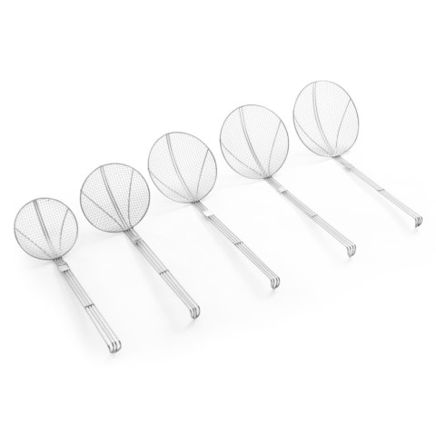 Cedzak sitko do smażenia w głębokim oleju ze stali nierdzewnej śr. 180 mm - Hendi 640500 Hendi