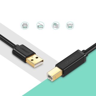 Kabel przewód do drukarki USB - USB Typ B 3m czarny UGREEN