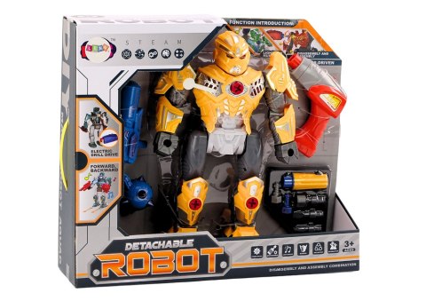 Robot Do Skręcania Broń Wiertarka Śrubokręt Światła Dźwięk Żółty LEAN Toys