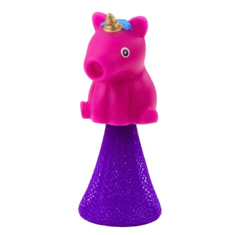 Skaczący Jednorożec Na Sprężynie Pop Up Biały Różowy 10cm Mix LEAN Toys