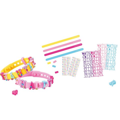 Zestaw Bransoletek DIY Zawieszki Litery 4 Bransoletki Regulowane LEAN TOYS