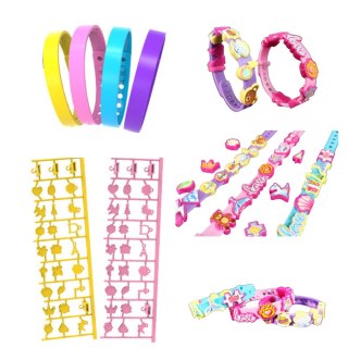 Zestaw Bransoletek DIY Zawieszki Zwierzątka 4 Bransoletki Regulowane LEAN TOYS