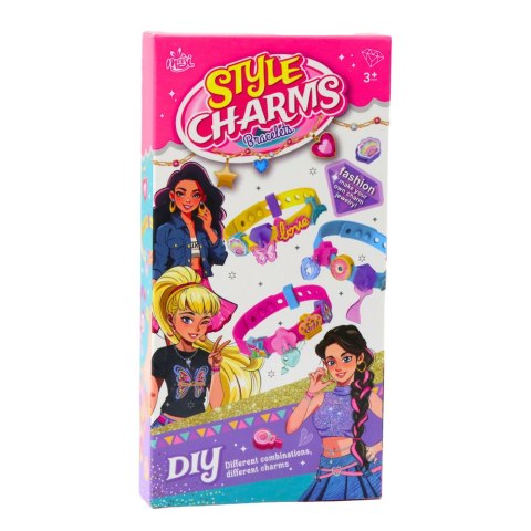 Zestaw Bransoletek DIY Zawieszki Zwierzątka 4 Bransoletki Regulowane LEAN TOYS