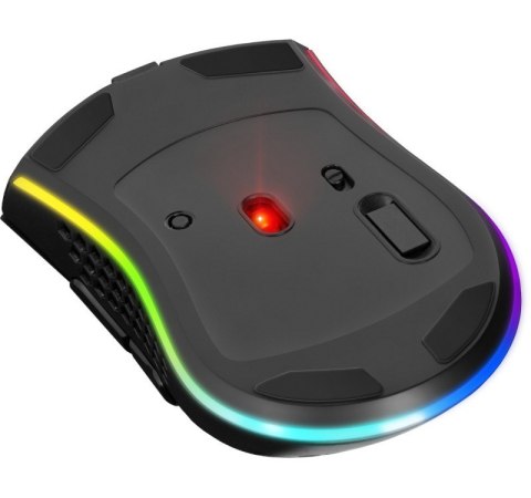 Mysz gamingowa bezprzewodowa Warlock GM-709L Optic RF RGB 2400 dpi 8P Defender