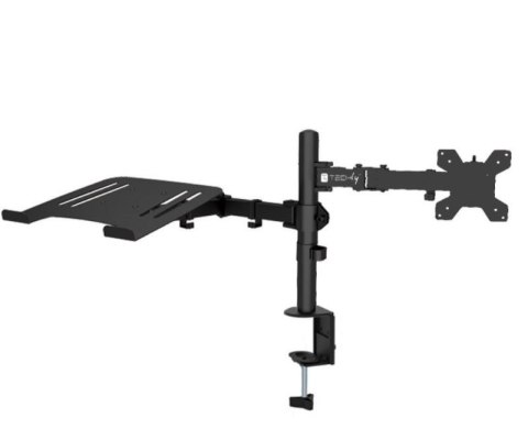 Uchwyt do monitora 13-32 cali i laptop 17 cali biurkowy obrotowy Techly