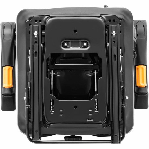 Siedzenie fotel regulowany z podłokietnikami i pasem do ciągnika siedzisko 42x47cm Hillvert