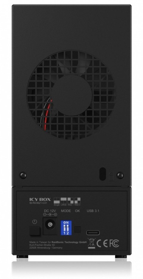 IB-RD3621-C31 Obudowa RAID 2 x 2,5 lub 3,5 cala HDD IcyBox