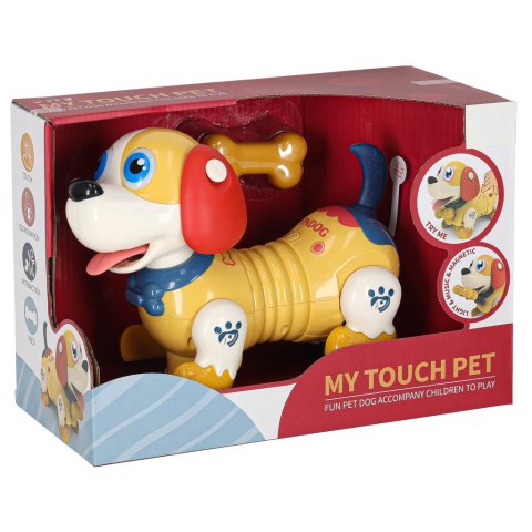 Pies piesek interaktywny z kością robot reaguje na dotyk Kik Sp. z o. o. Sp. k.