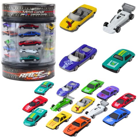 Zestaw Resoraków W Tubie Autka Klasyczne Sportowe 1:64 LEAN Toys