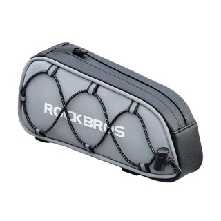 Torba sakwa rowerowa mocowana na ramę 0.9l - srebrna ROCKBROS