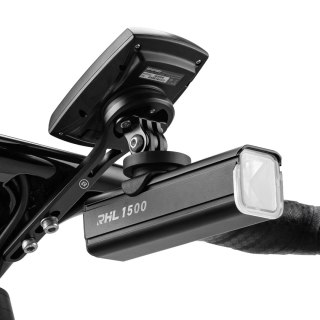 Uchwyt rowerowy do Garmin kamery GoPro lampki przedniej - czarny ROCKBROS