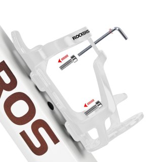 Uchwyt rowerowy z poliwęglanu na butelkę bidon śr. 51-73 mm - biały ROCKBROS