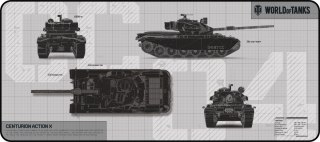 Podkładka pod mysz DEFENDER WT90 - wersja limitowana WORLD OF TANKS YENKEE