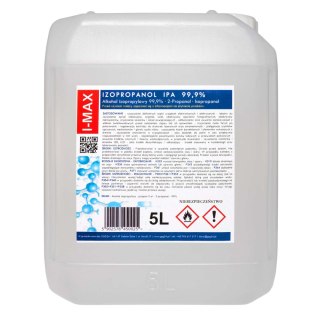 Alkohol izopropylowy Izopropanol IPA I-MAX 99,9% 5L GSG24