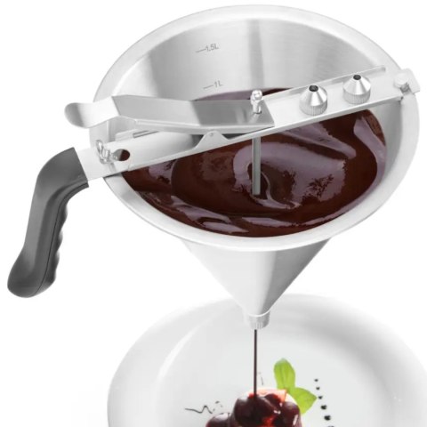 Dozownik pistolet stalowy do sosów i kremów - Hendi 551806 Hendi