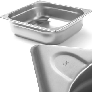 Pojemnik GN 2/3 stalowy Kitchen Line wys. 100 mm - Hendi 806234 Hendi