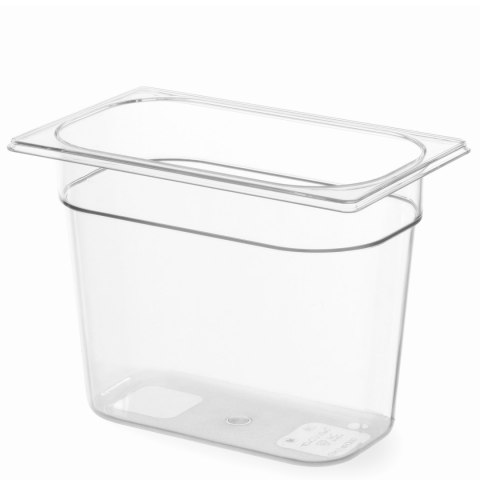 Pojemnik GN przeźroczysty z poliwęglanu GN 1/4 wys. 100 mm - Hendi 861622 Hendi
