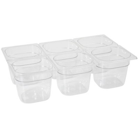 Pojemnik GN przeźroczysty z poliwęglanu GN 1/6 wys. 65 mm - Hendi 861738 Hendi