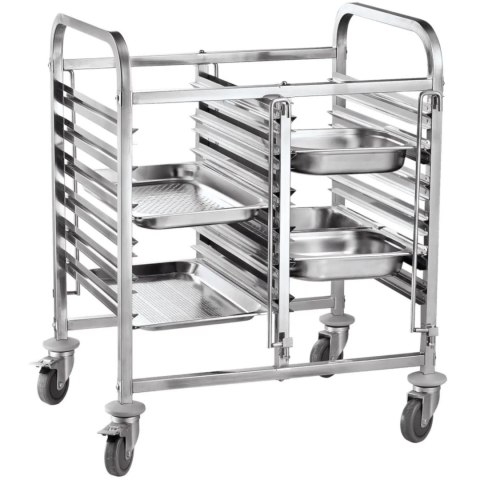 Wózek do transportu pojemników podwójny 12 x GN 1/1 - Hendi 810569 Hendi