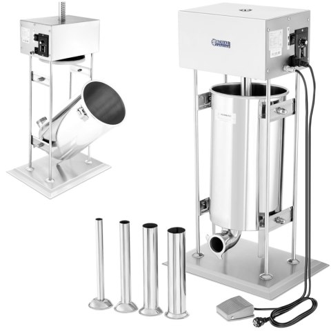 Napełniacz nadziewarka do kiełbasy elektryczny z silnikiem Royal Catering + 4 lejki 15L Royal Catering