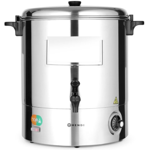 Warnik podgrzewacz do wody grzanego wina stalowy 2200W 28L - Hendi 209905 Hendi