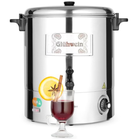 Warnik podgrzewacz do wody grzanego wina stalowy 2200W 28L - Hendi 209905 Hendi