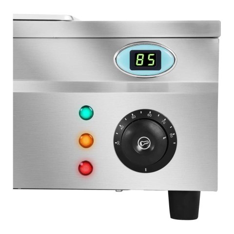 Bemar podgrzewacz wodny z kranem i szklaną osłoną 2200W 30L + 5x pojemnik GN1/2 Royal Catering