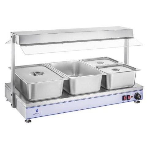 Elektryczna płyta taca grzewcza kompaktowa 4 lampy halogenowe 2000W 230V Royal Catering