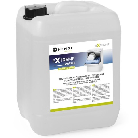 Płyn do mycia i płukania do zmywarkek gastronomicnych ZESTAW 10L + 5L Hendi