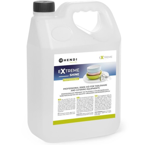 Płyn do mycia i płukania do zmywarkek gastronomicnych ZESTAW 10L + 5L Hendi