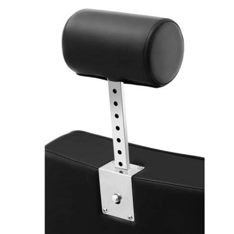 Profesjonalny fotel fryzjerski barberski z podnóżkiem obrotowy LUXURIA Physa czarny Physa